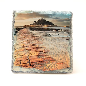 Slate Coaster - St Michael's Mount, Cornwall