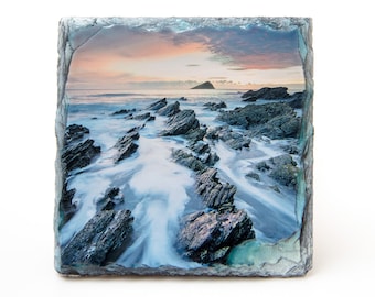 Slate Coaster - Wembury, Devon
