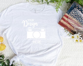 Bella Canvas 3001 White Christmas Flat Lay Mockup Bella Etsy