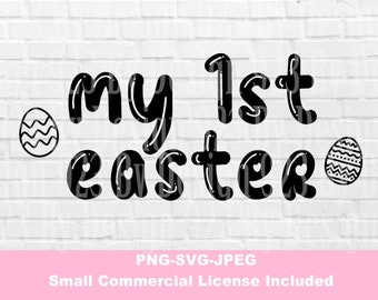 First Easter SVG |Cricut |DesignSpace| First Easter Digital Download| Baby Easter Design | Baby Easter Cut File| Sublimation Easter PNG