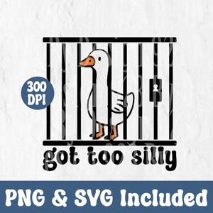Silly Goose PNG,Got too silly digital download, Goose design, Silly Goose png, silly goose shirt, silly goose university, goose t shirt