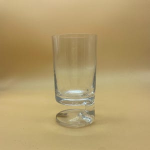 Flute glass Smoke Joe Colombo crystal Transparent very rare glass design Arnolfo di Cambio