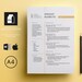 Modern Resume Template | Word or Pages | 2 Page CV | CV Template | Resume Template with Cover Letter | Professional Resume Template