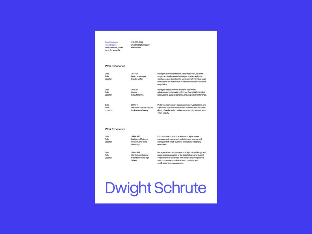 Grid Layout Cv Minimalist Grid Resume CV Template + Cover Letter + References ...