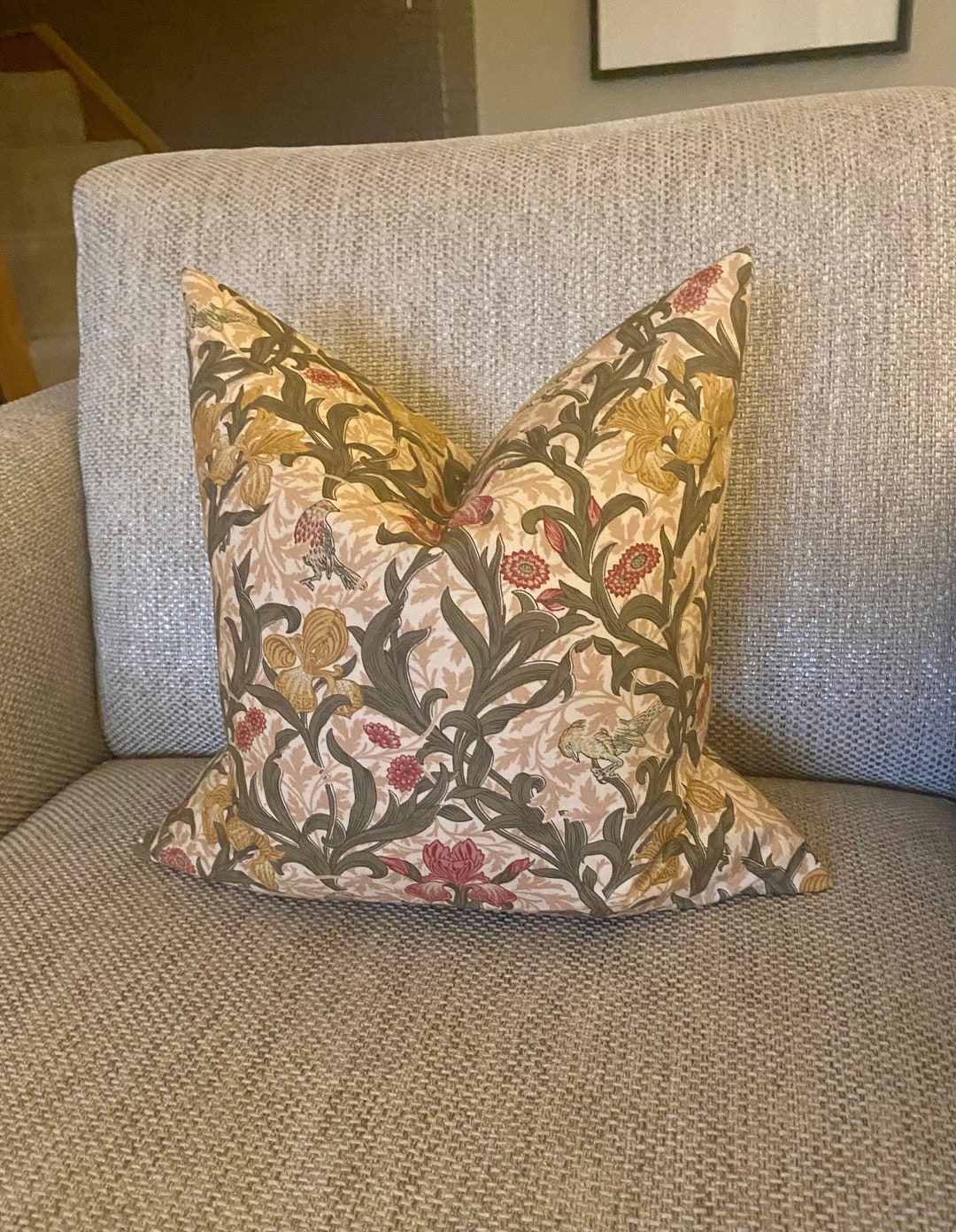 Morris & Co, Iris, Arts and Crafts Style Cushion Cover 12 / 14 Inches