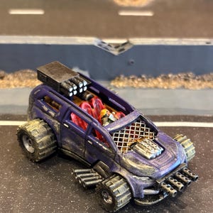 Gaslands Wasteland Car. Sponsored by Verney.