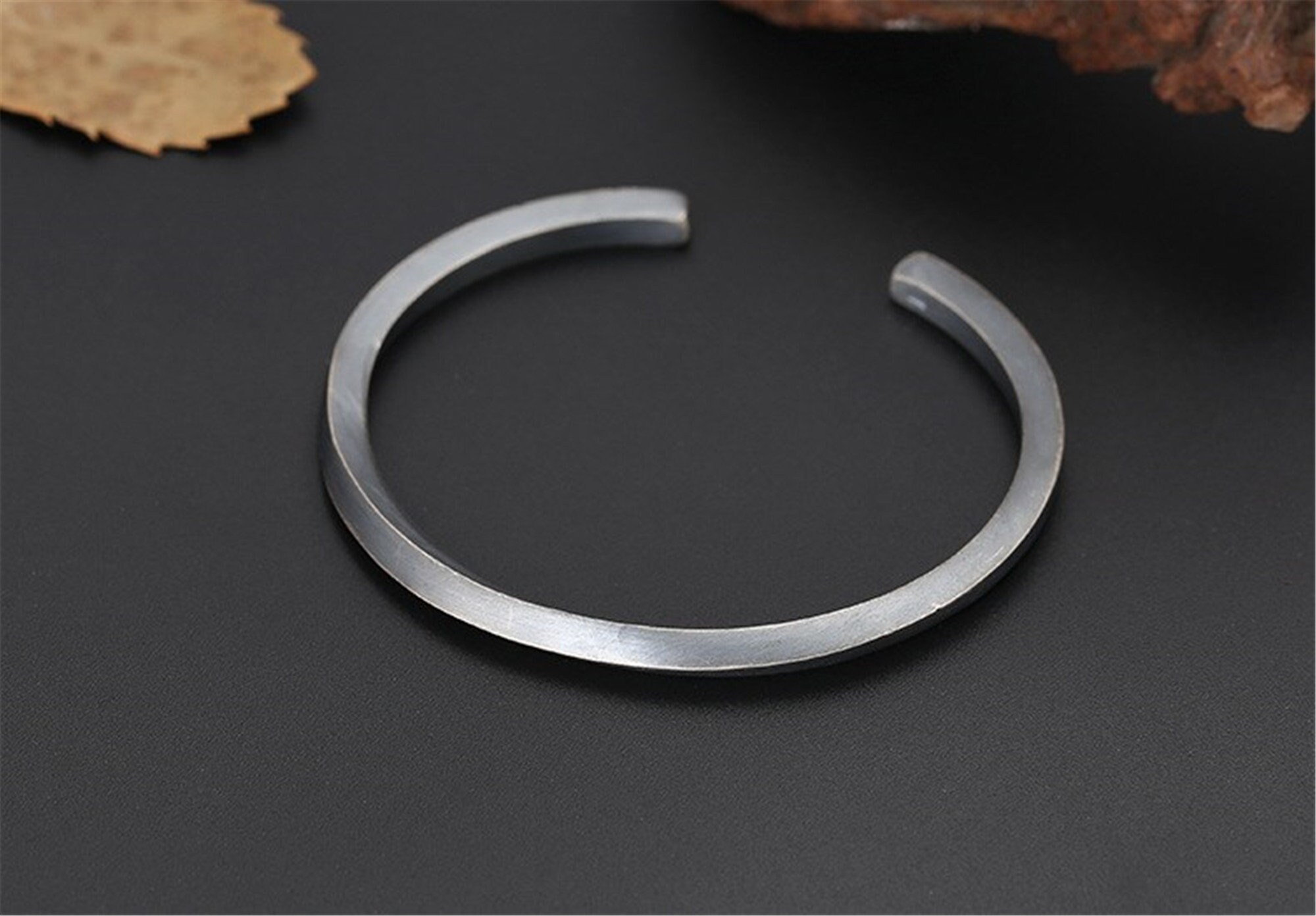 Silver Bracelet Solid 925 Sterling Silver Adjustable Etsy