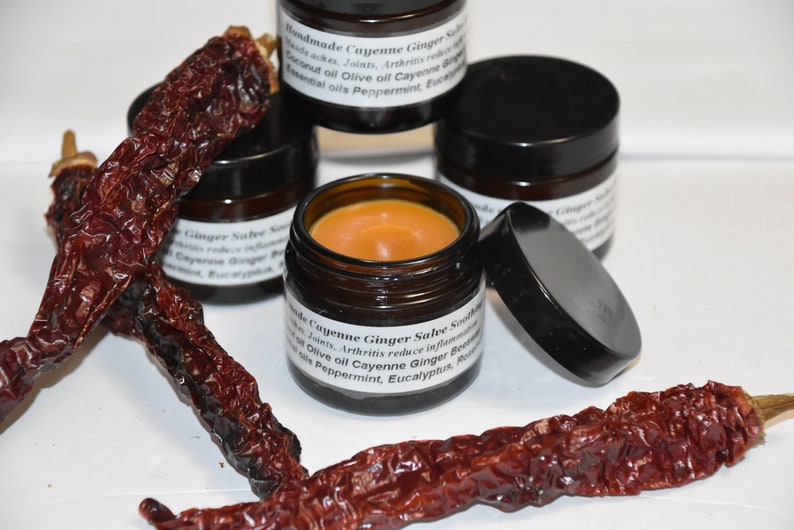 Cayenne Pepper Ginger Salve Soothing Pain Muscle Rub Etsy