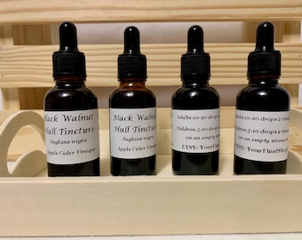 BLACK WALNUT Hull Tincture / Apple Cider Vinegar 1oz