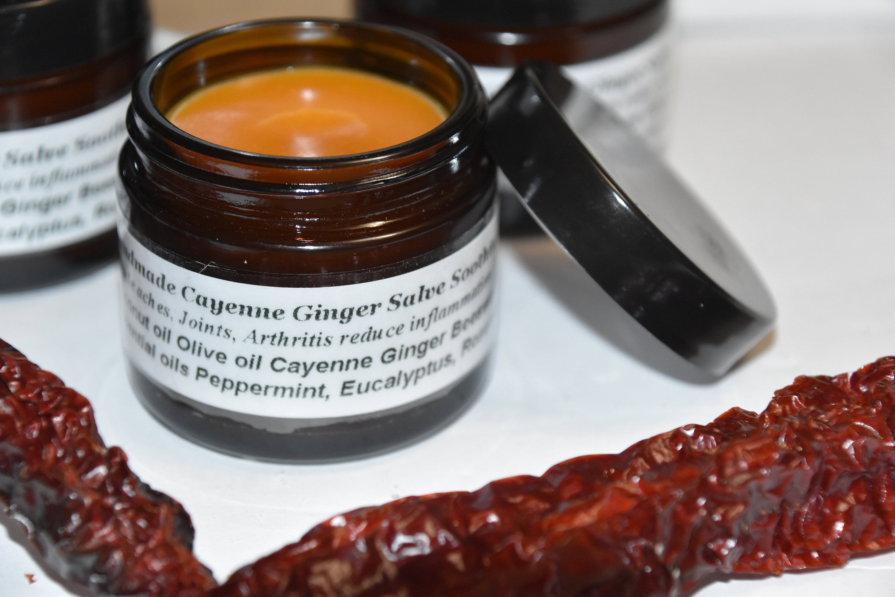 CAYENNE PEPPER GINGER Salve, Soothing Pain, Muscle Rub, Joints