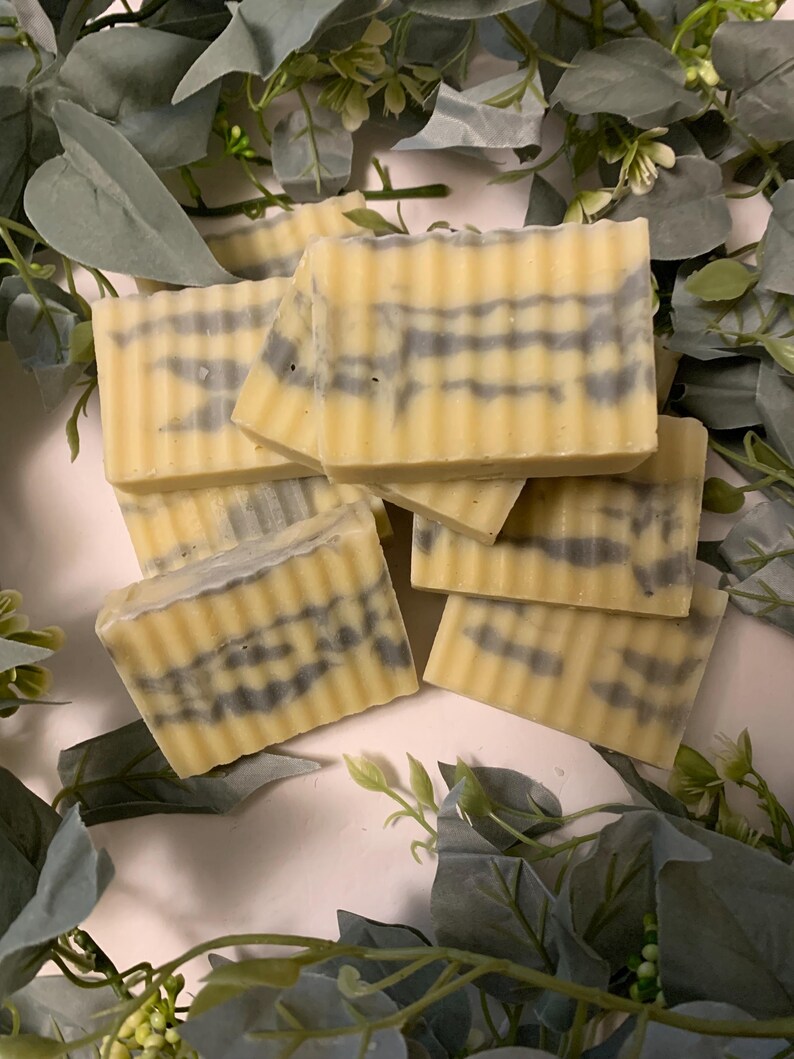 NETTLE BABY Bar Soap, UNSCENTED, Cold Process, Saponified Olive oil, Coconut oil, Shea butter, Beeswax, Moisturizing Soap image 4