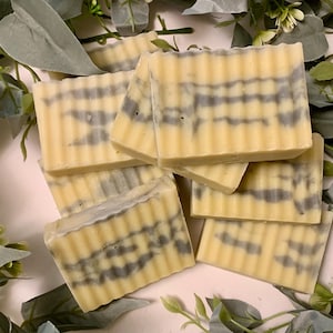 NETTLE BABY Bar Soap, UNSCENTED, Cold Process, Saponified Olive oil, Coconut oil, Shea butter, Beeswax, Moisturizing Soap image 2