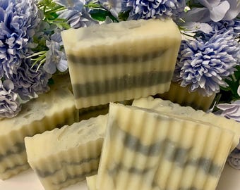 PINE NEEDLE, LAVENDER, Essential Oils, Mountain Bar Soap, Coconut oil, Olive oil, Shea butter, Beeswax, Activated Charcoal, Handmade