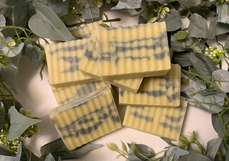 NETTLE BABY Bar Soap, UNSCENTED, Cold Process, Saponified Olive oil, Coconut oil, Shea butter, Beeswax, Moisturizing Soap image 1