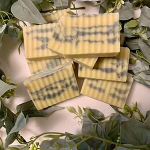 NETTLE BABY Bar Soap, UNSCENTED, Cold Process, Saponified Olive oil, Coconut oil, Shea butter, Beeswax, Moisturizing Soap image 3