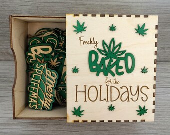 Holiday Decor, Christmas Tree Decor, Gingerbread Ornaments Set,  Christmas Cookie, Wood Ornament Decor,
