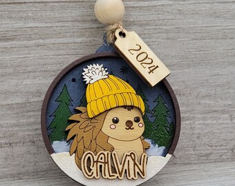 Custom Wooden Christmas Ornament, Holiday Ornament for Christmas Tree