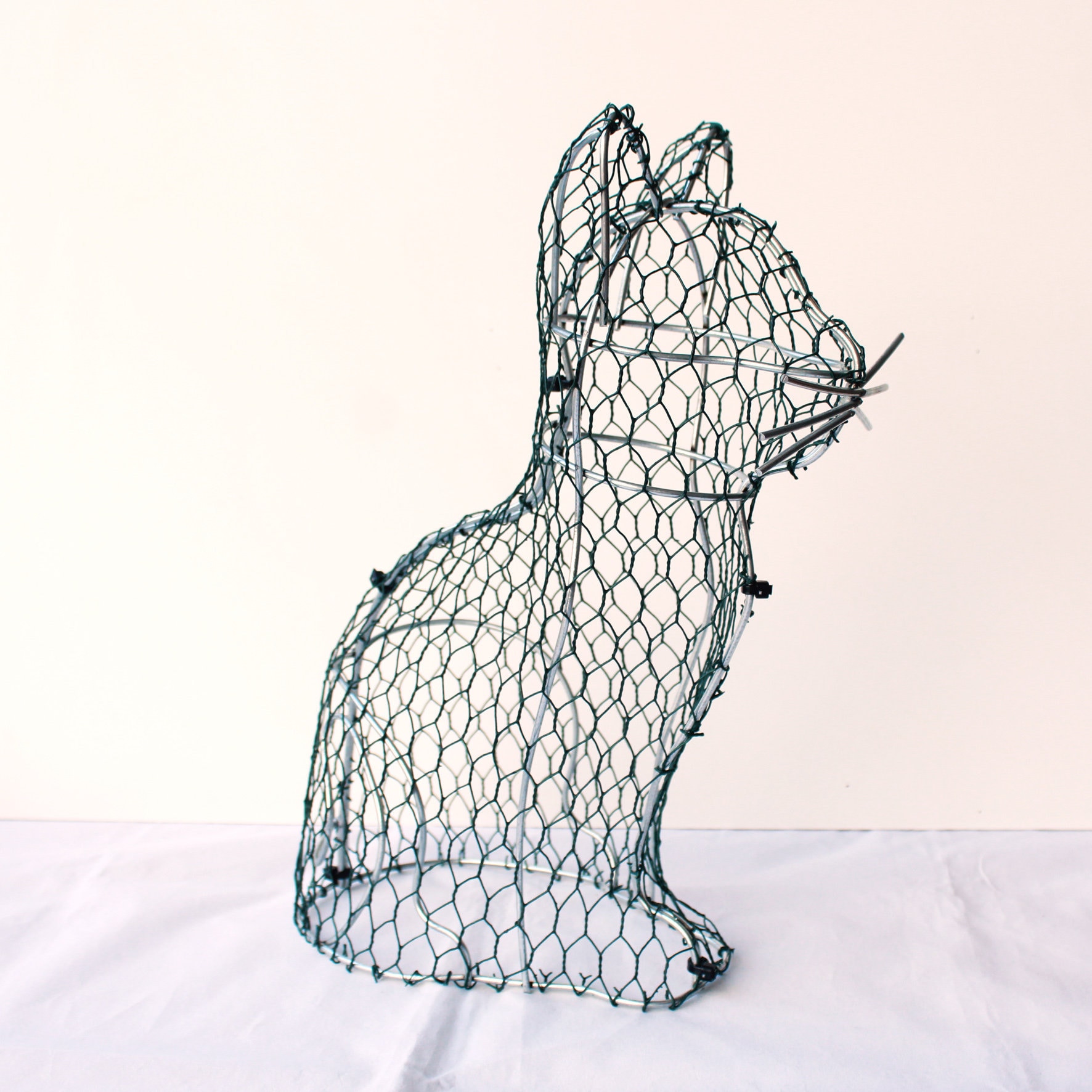 Handmade Topiary Cat Frame for Plants Perfect for the Etsy