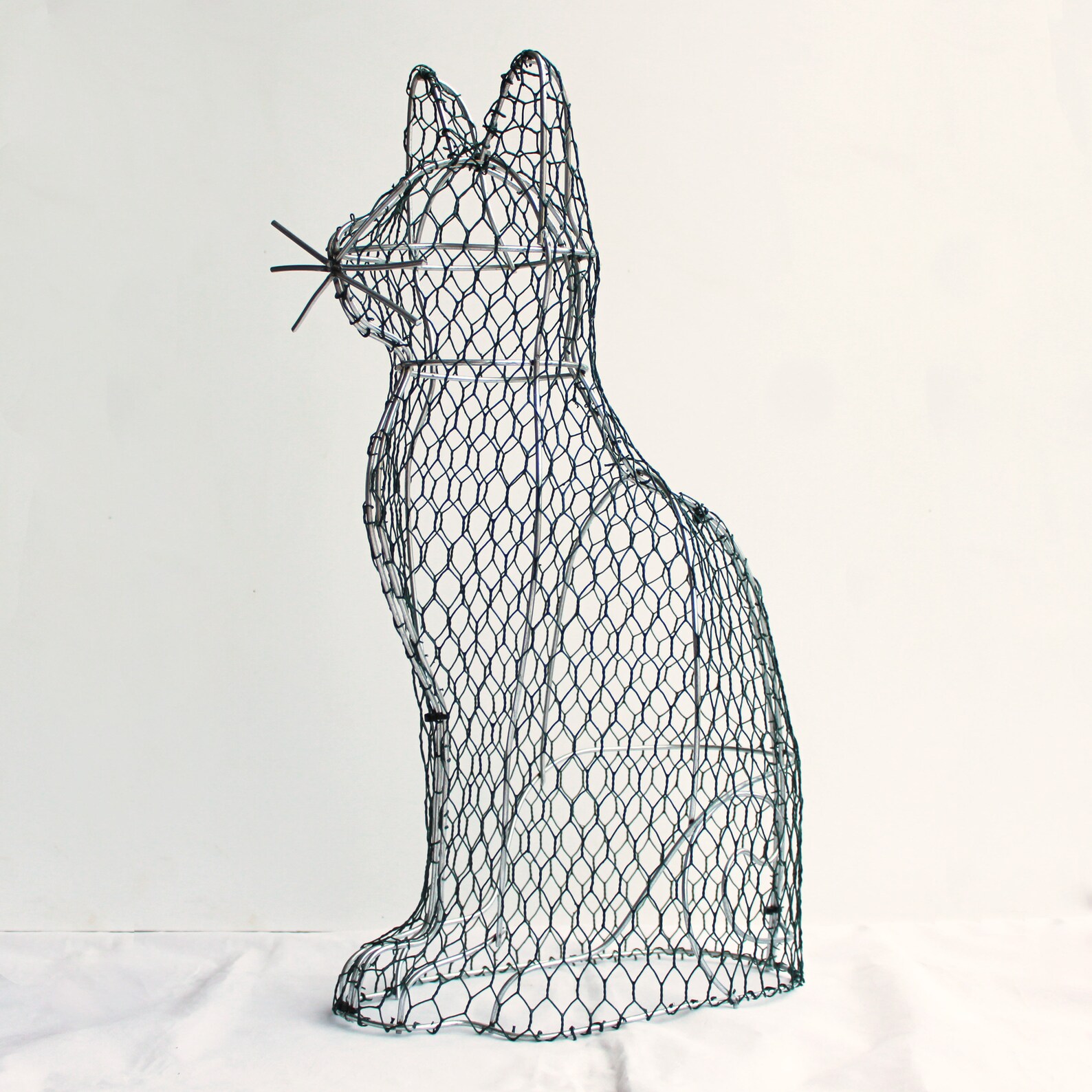 Handmade Topiary Cat Frame for Plants Perfect for the Etsy