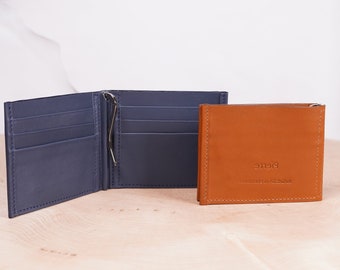 handmade calfskin wallet, minimalist and practical