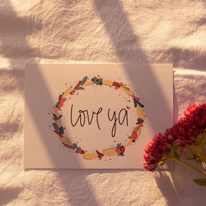 Postal “te amo” A6