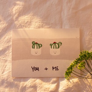 Postkarte “you + me“ A6