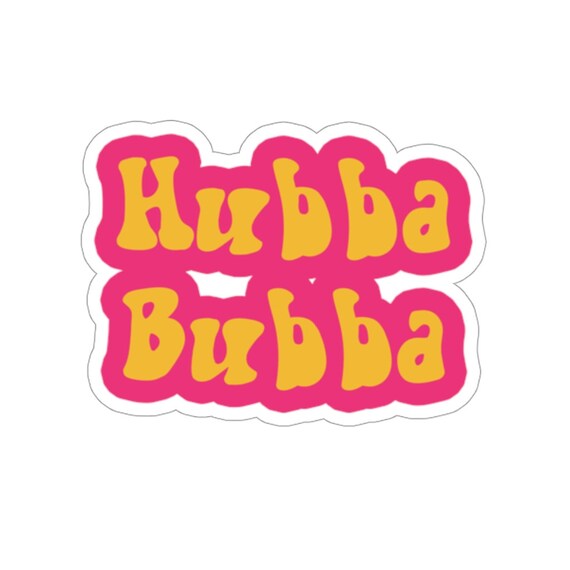 Hubba Bubba Sticker Hubba Bubble Bubblegum Cute yellow and | Etsy