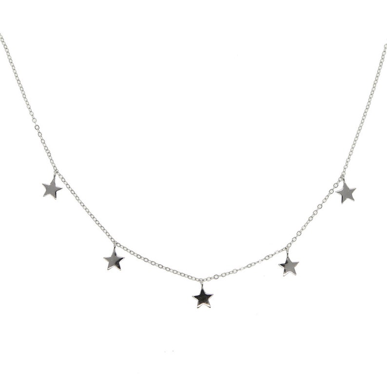 Canner Fashion Boho Women Choker Gold Silver Chain Star Pendants Short Necklaces For Women Party Jewelry Gift