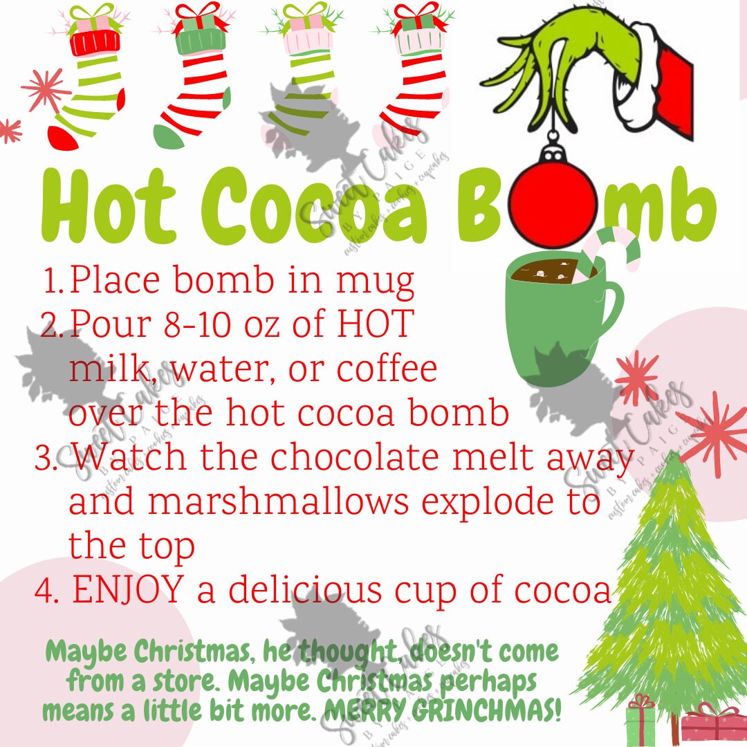 Giant Grinch Hot Cocoa Bomb – Simplistically Living