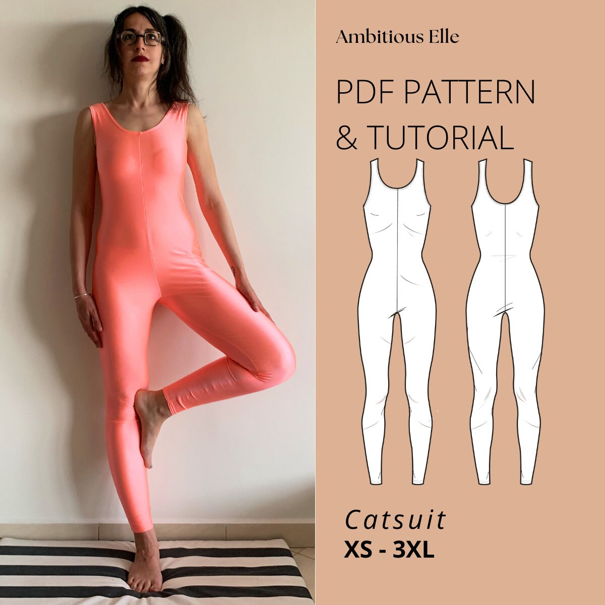 トップス ORIGINAL piping body suits crazy pattern VLCB-4245_2_1fd7192c-3288-4f6d