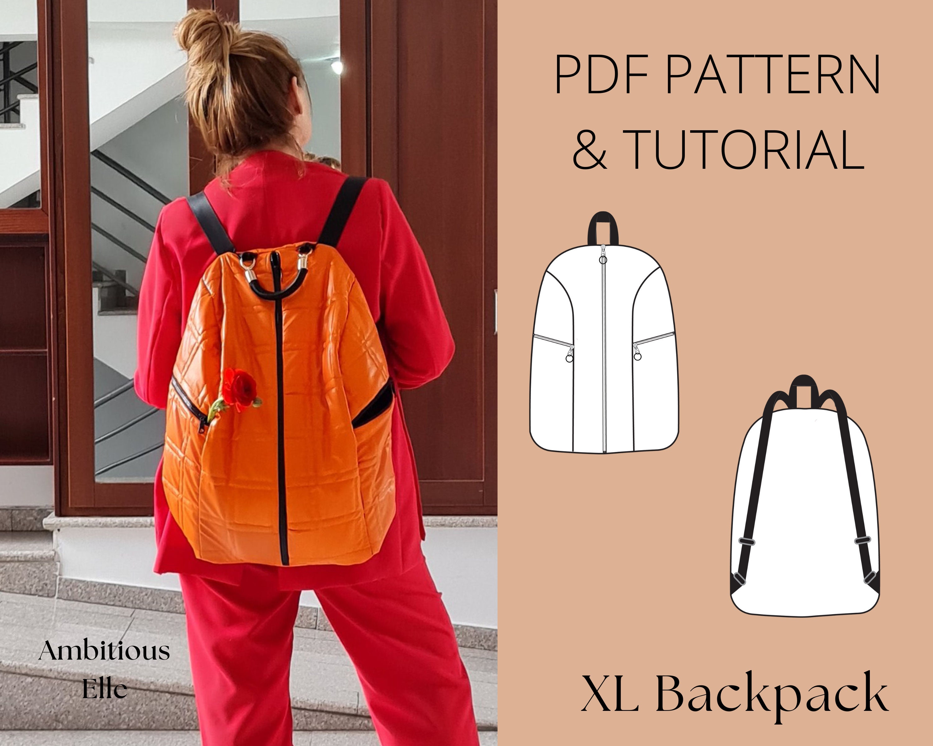 Sedron Backpack - PDF Digital Sewing Pattern