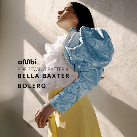 Bella Baxter Bolero Sewing Pattern: Puffy Balloon Sleeves (PDF Pattern)