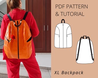 Oversized Backpack Sewing Pattern: City Explorer Bag (PDF Pattern A0/A4/US Letter)