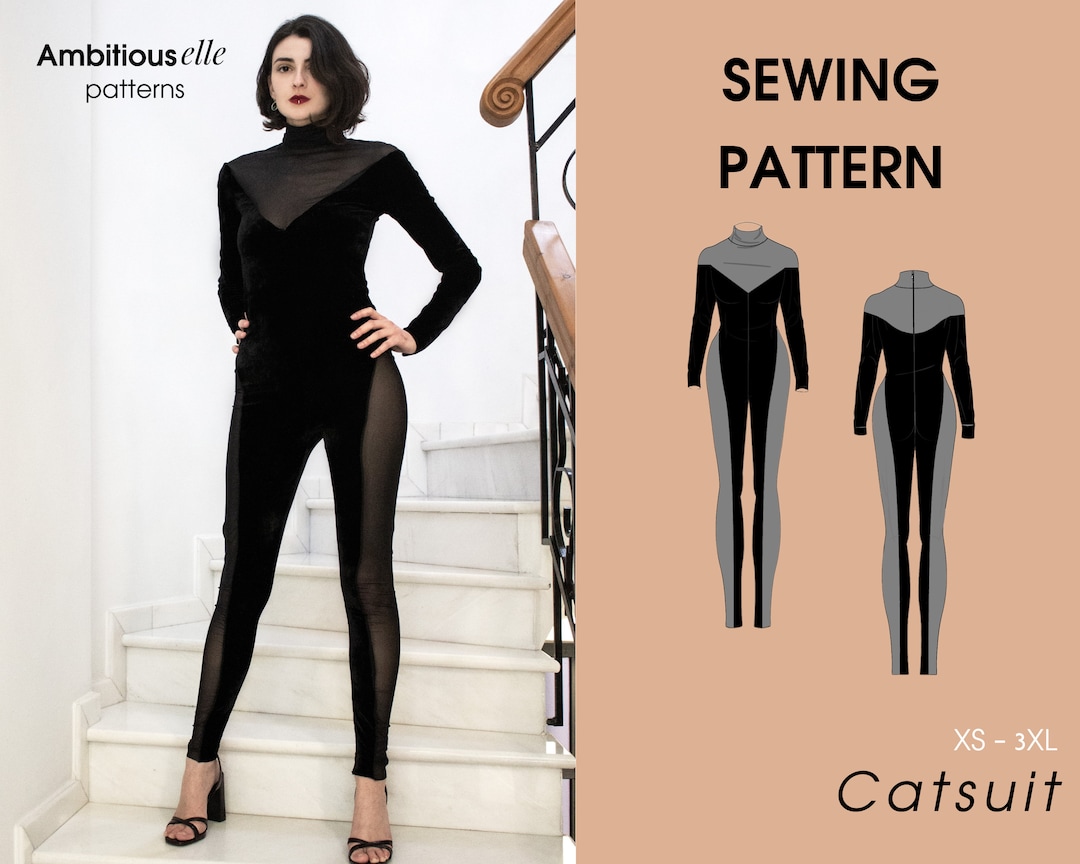 Catsuit Sewing Pattern Leotard Pattern Cosplay Pattern Etsy Norway