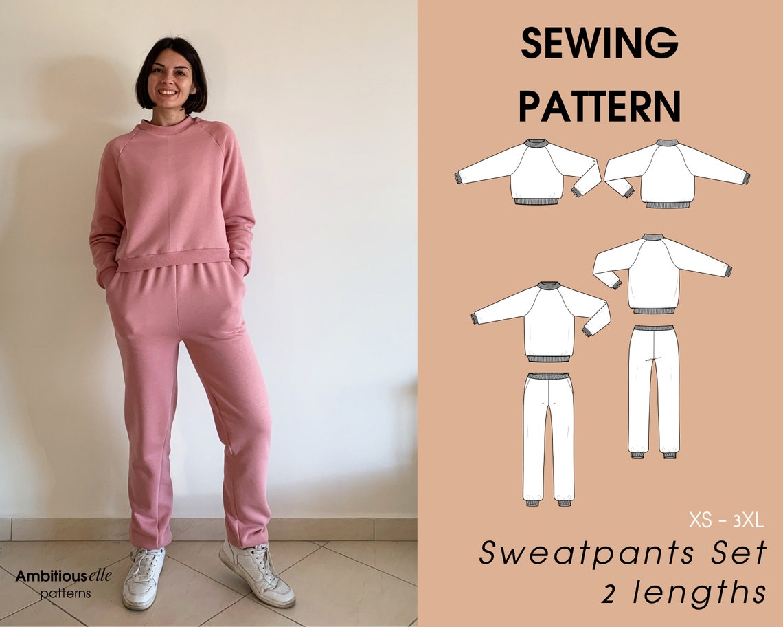 Tracksuit PDF Sewing Pattern Instant Download Etsy