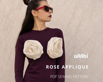 Fabric Rose Sewing Pattern: Top & Dress (PDF Pattern)