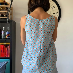 A Line Women Tank Top | Sewing Pattern | Woven Fabrics | Beginner ...