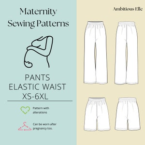 Andy Maternity Pant Sewing Pattern – Pants & Shorts Sewing