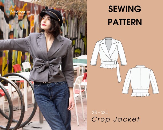 crop blazer pattern