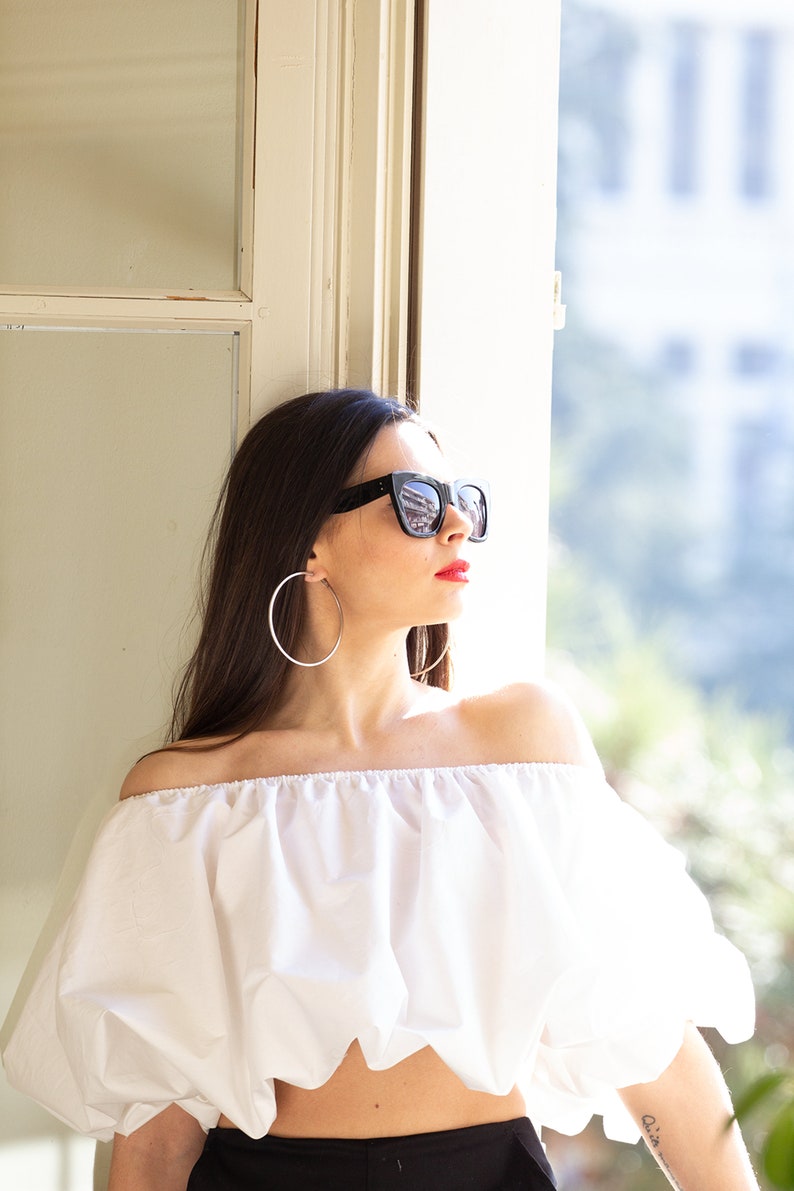 PATTERN Ruffle Crop Top Sewing Pattern for Women Ruffle Top Etsy