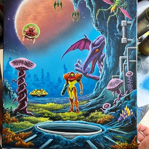 Metroid Premium Kunstdruck 11x14