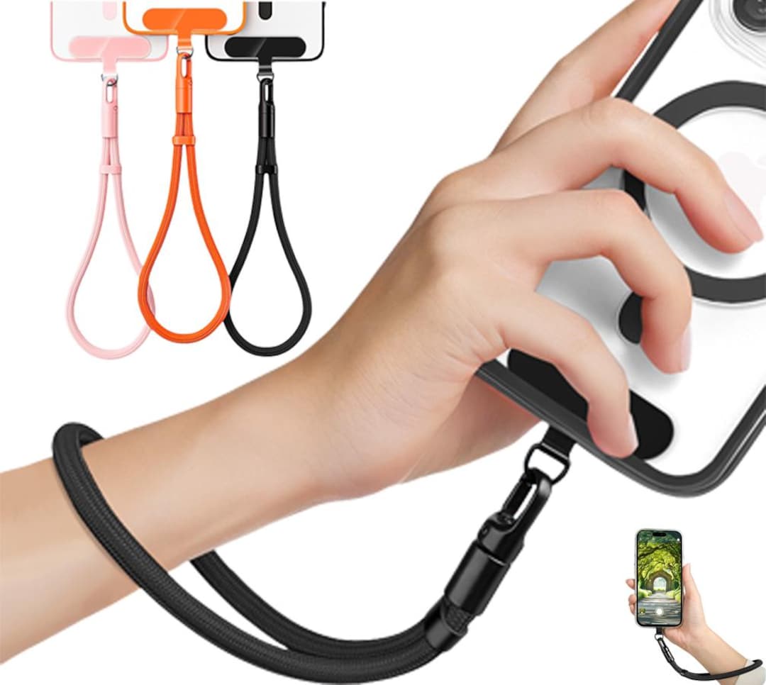 Phone Lanyard Adjustable Wrist-hand Rope Self-locking Anti-fall Strong ...