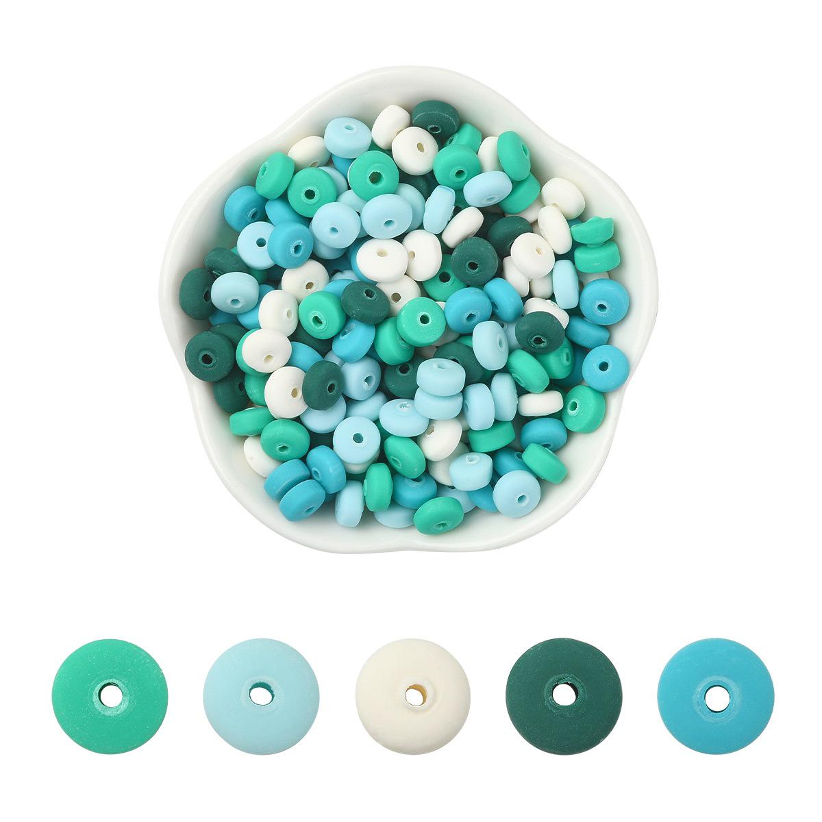 Dotilili Set di 3164 perline di argilla polimerica, colore arancione, giallo, 6 mm, da infilare, bracciali fai da te, con lettere, set di perline per