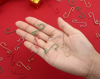 Gancho para árbol de Navidad, para colgantes, adornos navideños, regalos navideños, accesorios de fiesta
