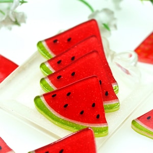 Acrylic Watermelon Planar-Acrylic Printing&Cutting Shapes-DIY Crafting Miniatures-Jewelry Parts