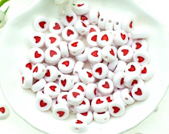 200PCS 7mm Round Letter Beads-Bracelets Spacer Beads-Jewelry&Beading Crafts beads