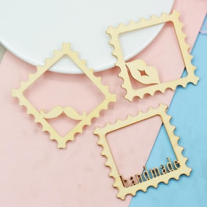 Découpe laser, cadre artisanal en bois, cadre photo rétro, artisanat, cadres de décoration murale, embellissements de cadre 3D, bricolage, mini cadre photo, artisanat