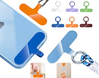TPU Soft Phone Lanyard Patch Pads Gasket Hook-Lanyard String Connector Hanging Chain Clips-Phone Anti-lost Rope Fixed Connector