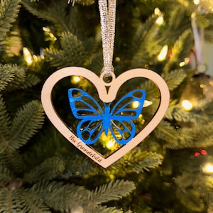 Personalized Butterfly Ornament