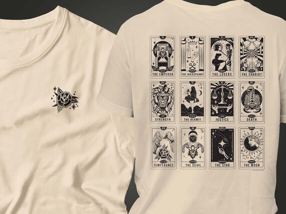 Zodiac Sign Tarot Card Screen Printed 
